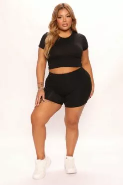 Fashion Nova Abbey High Rise Biker Short - Black -Fashion Nova Sales 06 02 22Studio1 SN AC 13 48 43 30 73316 Black 1733 PLUS JB