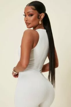 Fashion Nova Ezra Snatched Romper - Off White -Fashion Nova Sales 06 03 22Studio3 CE RL 15 20 19 40 JP2231FN OffWhite P 2272 EH