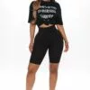 Fashion Nova My Favorite Biker Short - Black