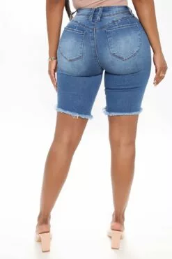 Fashion Nova Corinna Booty Lifting Denim Bermudas - Medium Blue Wash -Fashion Nova Sales 06 09 20Studio1 CE SD 12 05 35 19 M104768 MediumBlueWash 16 JK
