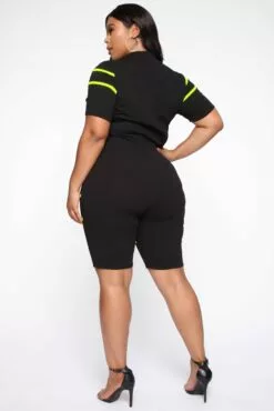 Fashion Nova Highest Level Romper - Black/Neon Yellow -Fashion Nova Sales 06 14 19 Studio 3 RG 13 09 07 48 RP1382 BlackYellow 0614 KL JK