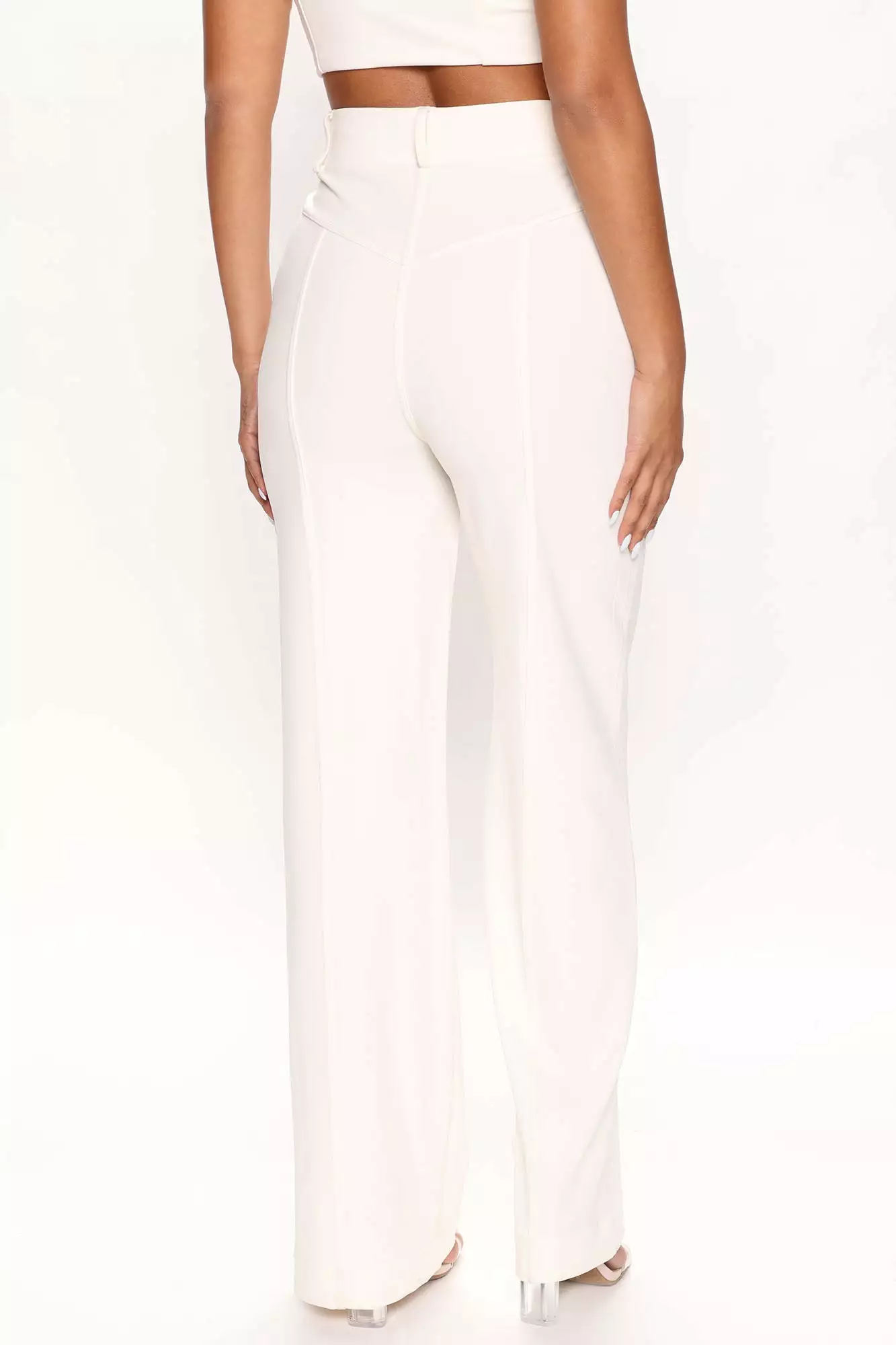 Fashion Nova Sasha Wide Leg Pant - Cream 5 Fashion Nova Sasha Wide Leg Pant - Cream - Image 3