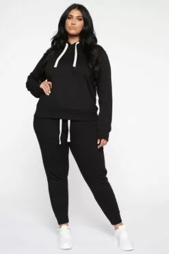 Fashion Nova Relaxed Vibe Solid Hoodie - Black -Fashion Nova Sales 06 25 19 Studio 4 RM 11 55 AM 33 JU040 Black 3322 JD JF