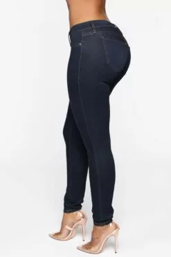 Fashion Nova Flex Game Strong Low Rise Skinny Jeans - Dark Wash -Fashion Nova Sales 06 26 19 Studio 1 DV 11 28 43 8 FNF8180L DarkWash 3641 KS