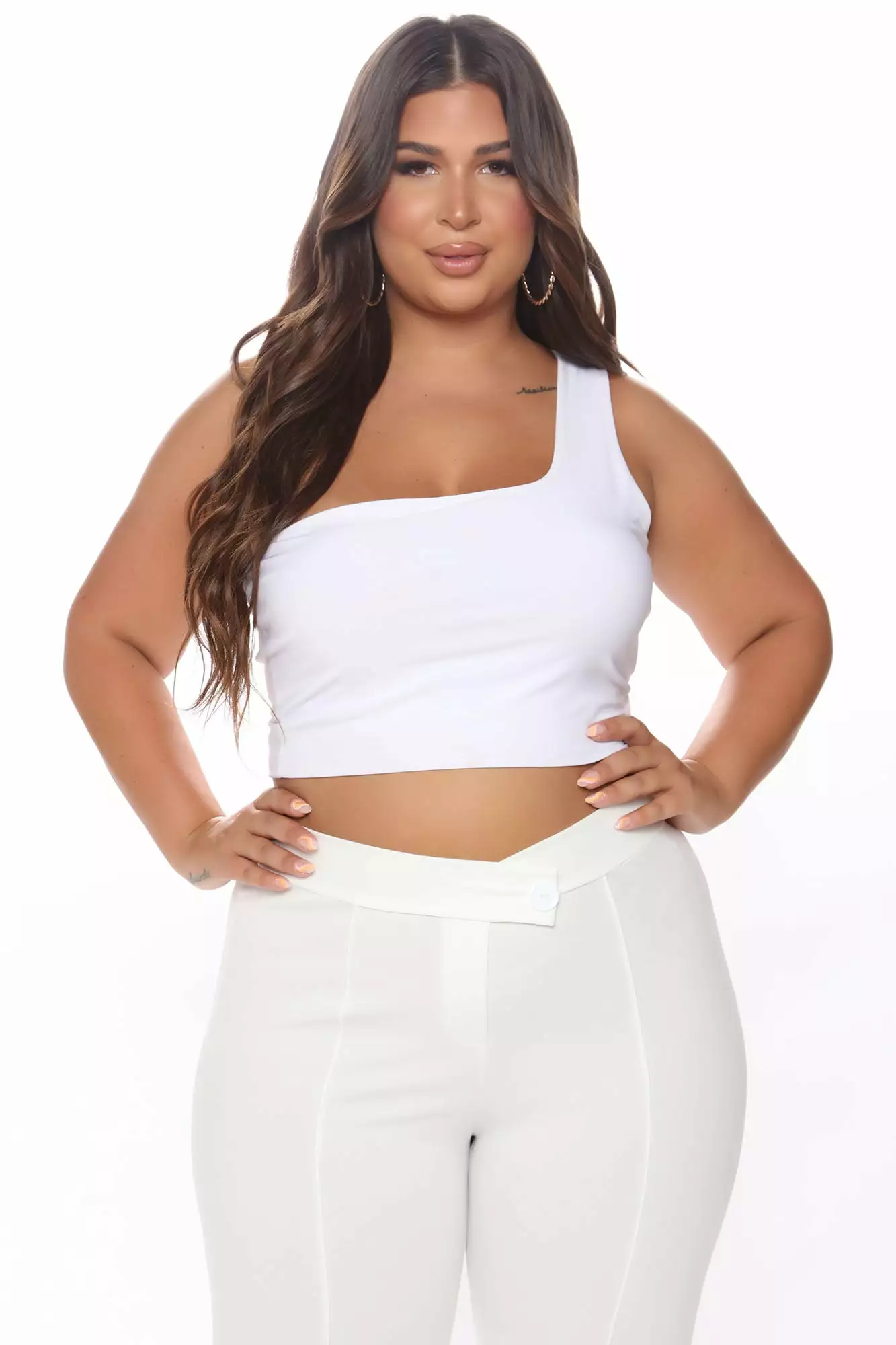 Fashion Nova Call It Even Wide Leg Dress Pants - White 11 Fashion Nova Call It Even Wide Leg Dress Pants - White - Image 9