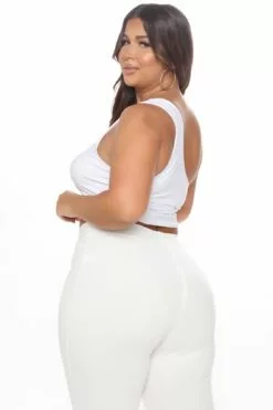 Fashion Nova Call It Even Wide Leg Dress Pants - White 24 Fashion Nova Call It Even Wide Leg Dress Pants - White -Fashion Nova Sales 06 28 21Studio4 DM KG 29 LBP22850 White 12 01 02 4277 PLUS EH