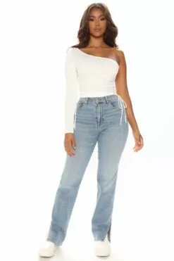 Fashion Nova Forever And Always One Shoulder Top - Off White -Fashion Nova Sales 07 06 21Studio4 EF SA 10 00 22 5 73201 OffWhite 1553 WG