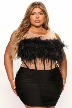 Fashion Nova Let's Party Feather Mini Dress - Black 13 Fashion Nova Let's Party Feather Mini Dress - Black -Fashion Nova Sales 07 15 22Studio4 RT AC 09 54 15 2 DND52172 Black 0938 PLUS JB
