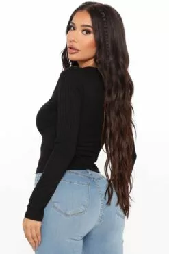 Fashion Nova Button Down Party Town Sweater - Black -Fashion Nova Sales 07 24 20Studio2 RM SD 11 44 48 20 RT33957L Black 2857 EH