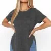 Fashion Nova Laid Back Tee - Charcoal -Fashion Nova Sales 07 31 20Studio4 BR JH 11 59 55 33 69411XL Charcoal 42644 NT