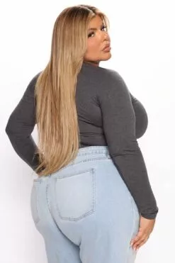 Fashion Nova Melanie Mock Neck Bodysuit - Dark Grey -Fashion Nova Sales 08 02 22Studio5 MS AC 15 14 10 59 RT52166 Grey P 5493 PLUS SG