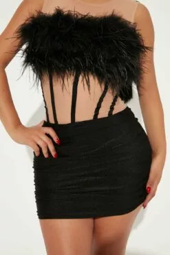 Fashion Nova Let's Party Feather Mini Dress - Black 11 Fashion Nova Let's Party Feather Mini Dress - Black -Fashion Nova Sales 08 05 22Studio2 DM OS 11 16 08 21 DND52172 Black 4425 JB