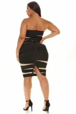 Fashion Nova More Martinis Bandage Midi Dress - Black -Fashion Nova Sales 08 09 21Studio1 ME TB 10 19 19 9 BD159 Black 7640 PLUS KL