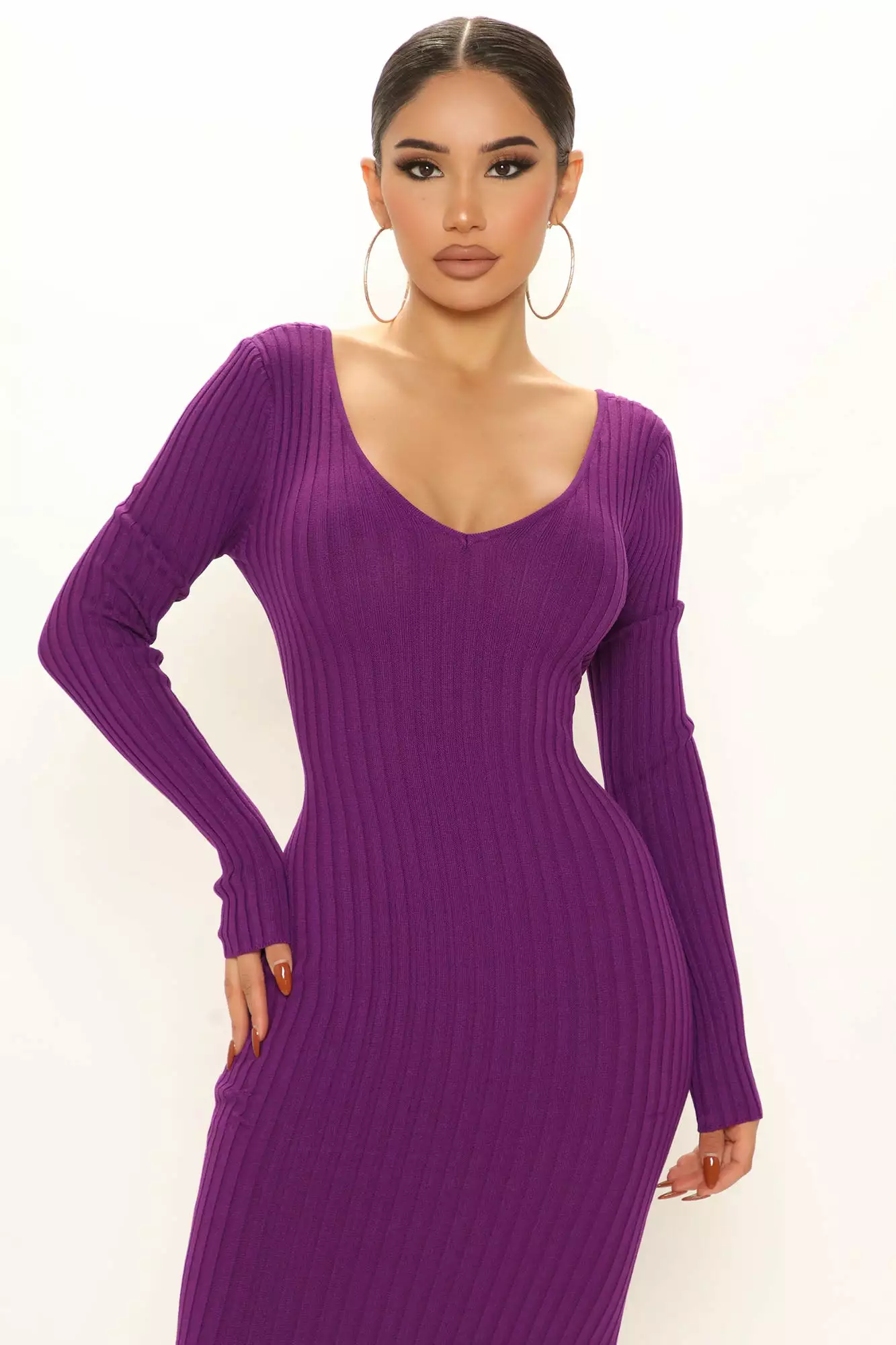 Fashion Nova Kallan Knit Dress - Purple 4 Fashion Nova Kallan Knit Dress - Purple - Image 2