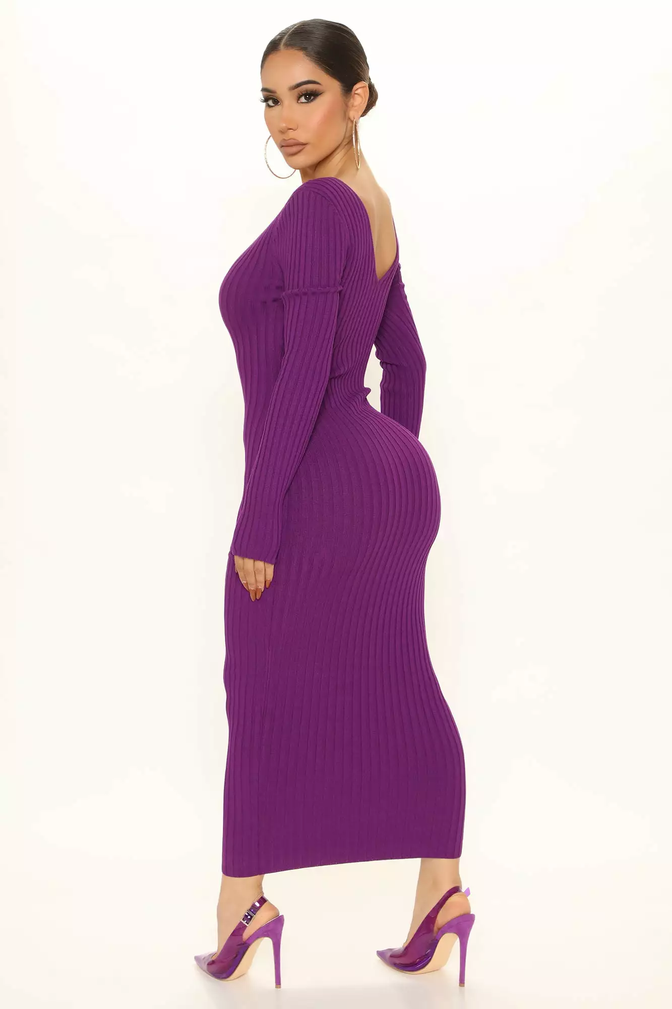 Fashion Nova Kallan Knit Dress - Purple 5 Fashion Nova Kallan Knit Dress - Purple - Image 3