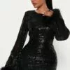 Fashion Nova Lucy Sequin Mini Dress - Black -Fashion Nova Sales 09 01 22Studio4 KJ IM 10 31 23 15 5654DFN2 Black 9403 JB