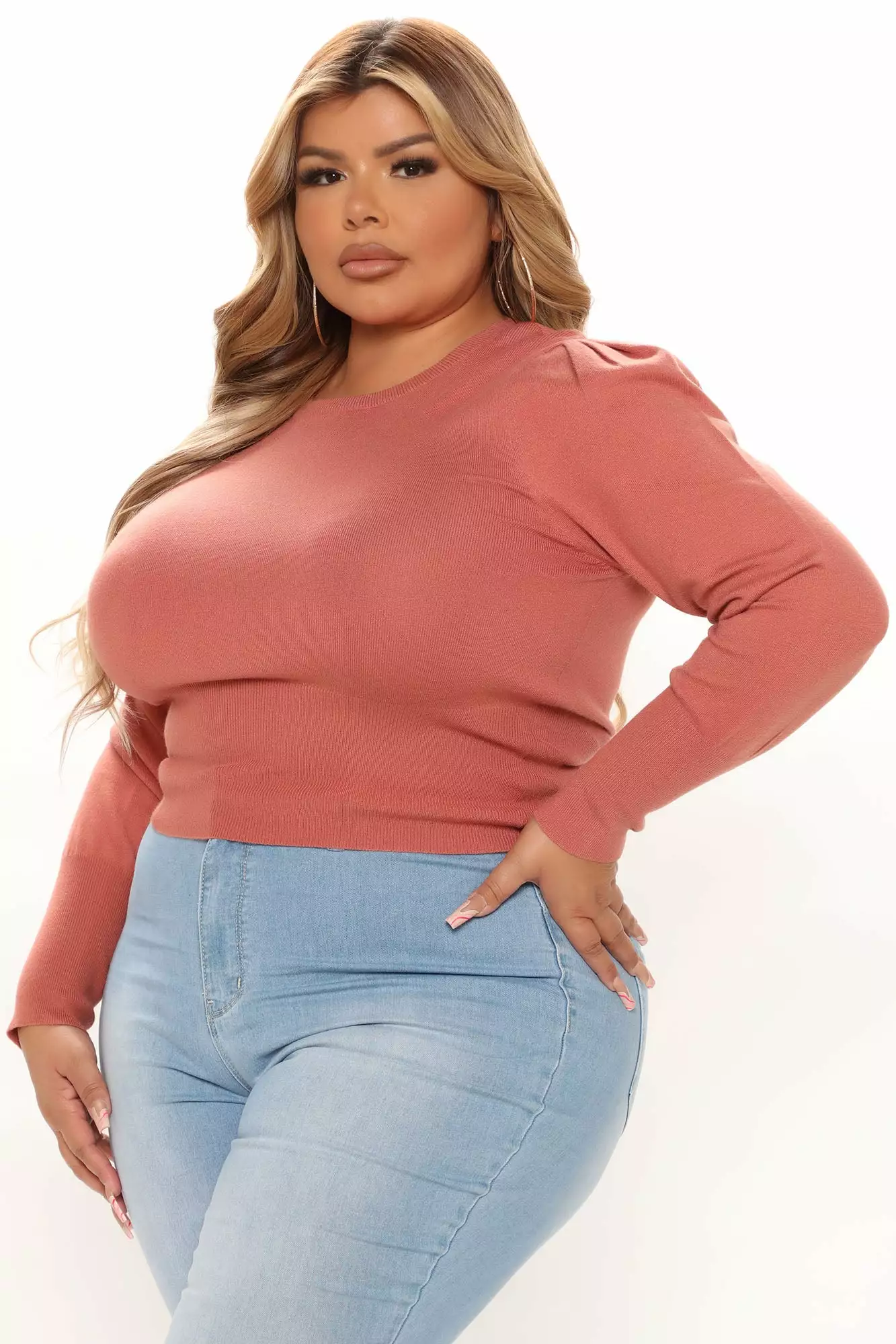 Fashion Nova Long Wait Ribbed Sweater - Cognac 6 Fashion Nova Long Wait Ribbed Sweater - Cognac - Image 4