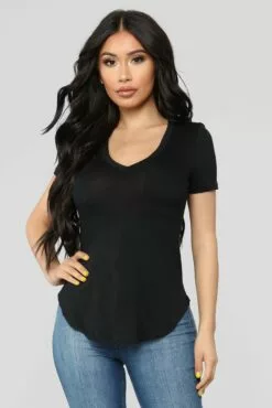 Fashion Nova Breakfast On The Go Tee - Black