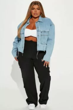 Fashion Nova Johnny Denim Jacket - Medium Wash 14 Fashion Nova Johnny Denim Jacket - Medium Wash -Fashion Nova Sales 09 12 22Studio1 KJ KP 14 04 49 31 N7055J MediumWash 14881 PLUS KS