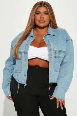 Fashion Nova Johnny Denim Jacket - Medium Wash 13 Fashion Nova Johnny Denim Jacket - Medium Wash -Fashion Nova Sales 09 12 22Studio1 KJ KP 14 04 57 31 N7055J MediumWash 14884 PLUS KS
