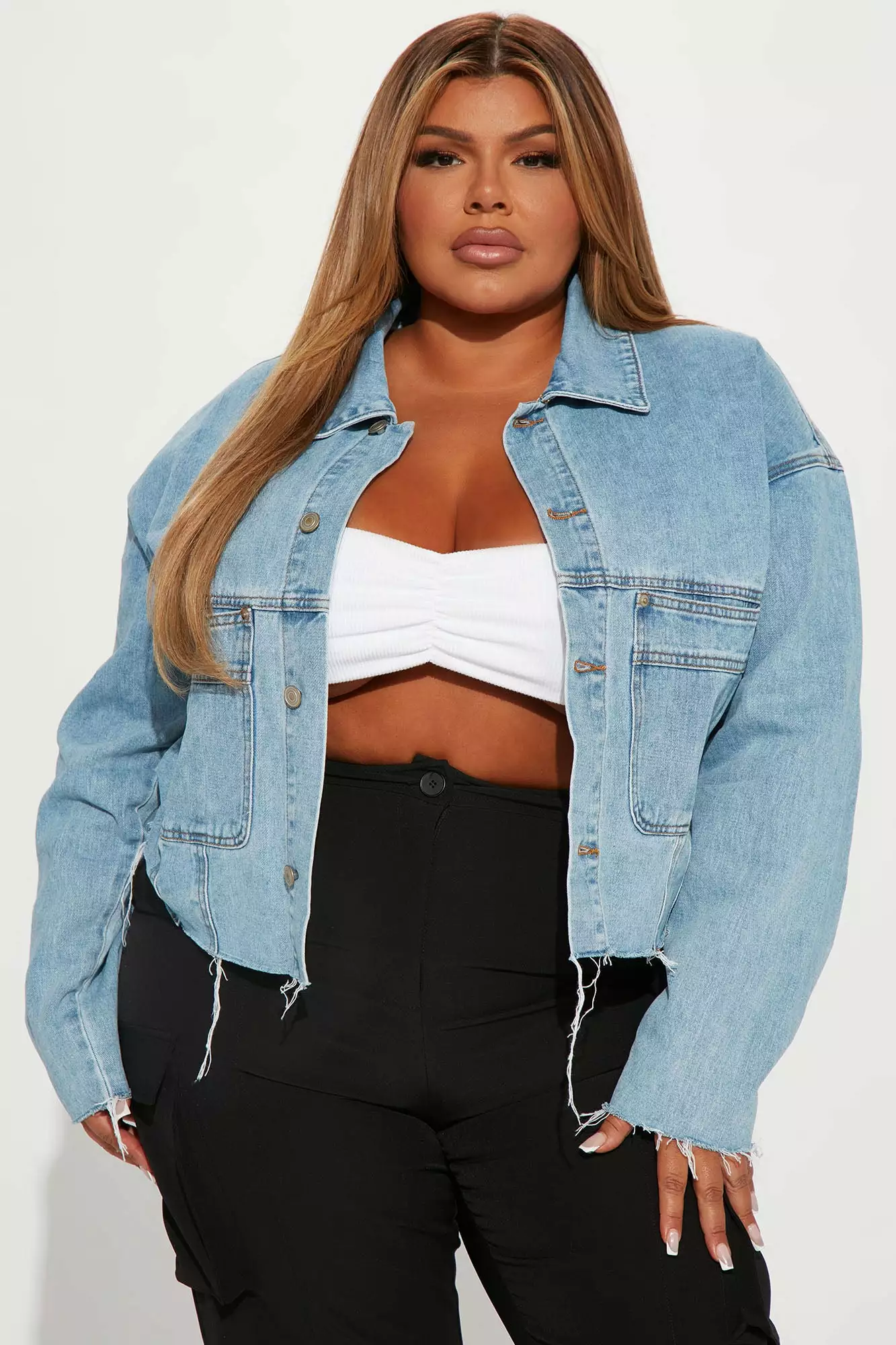 Fashion Nova Johnny Denim Jacket - Medium Wash 7 Fashion Nova Johnny Denim Jacket - Medium Wash - Image 5