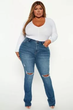 Fashion Nova Waiting On Nothing Long Sleeve Ribbed Bodysuit - White 17 Fashion Nova Waiting On Nothing Long Sleeve Ribbed Bodysuit - White -Fashion Nova Sales 09 22 22Studio3 KJ KP 10 58 39 12 RT61543 White 27083 PLUS WG
