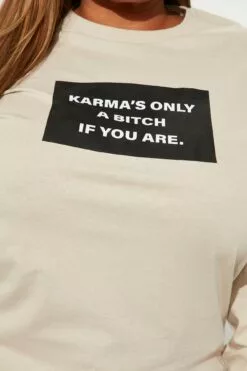 Fashion Nova Lily Crew Neck Top - Taupe -Fashion Nova Sales 09 23 22Studio1 KJ DJ 15 46 18 50 MGA1539LS Taupe 3036 PLUS JB