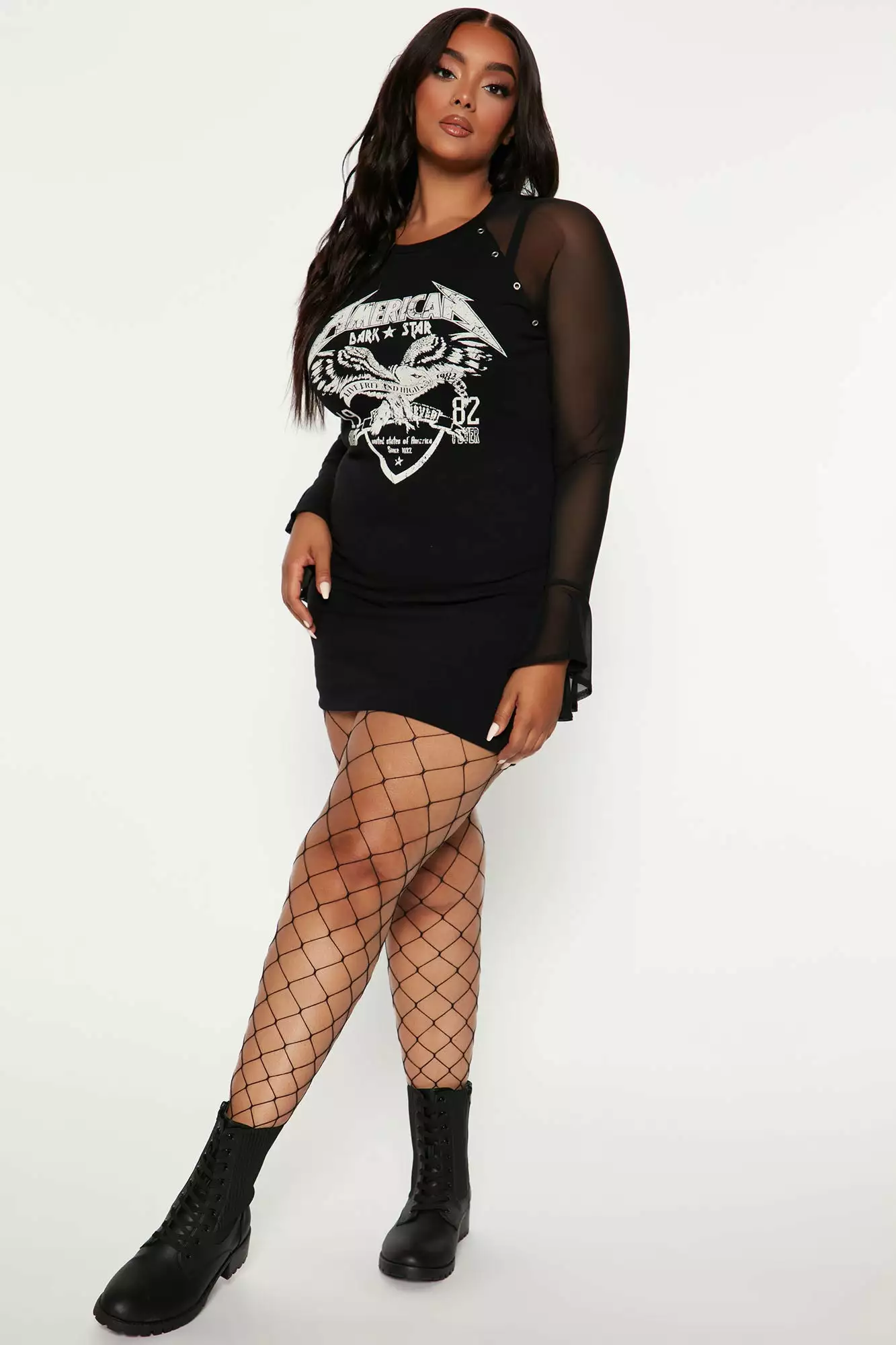 Fashion Nova Favorite Desire Sheer Fishnet Tights - Black 7 Fashion Nova Favorite Desire Sheer Fishnet Tights - Black - Image 5