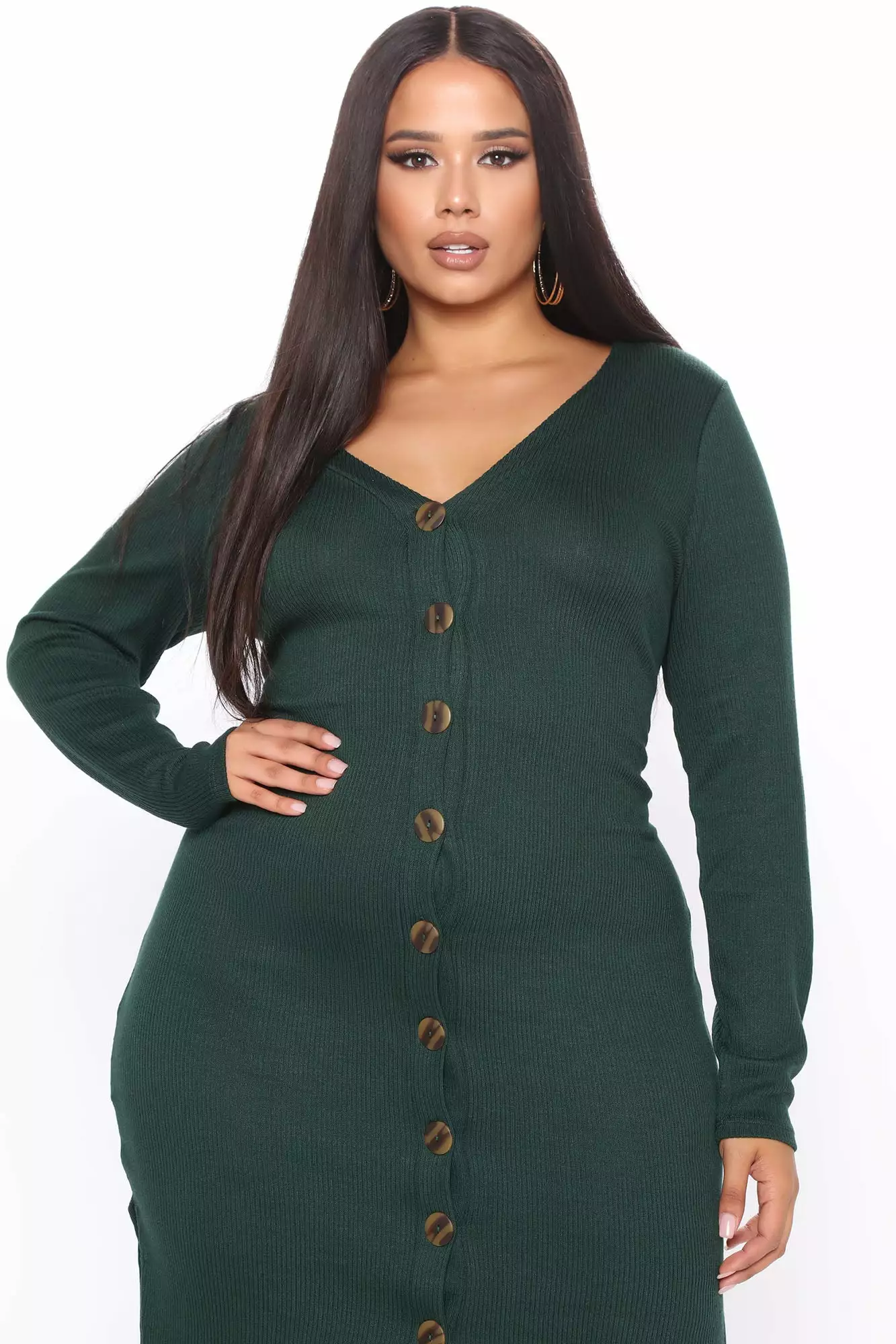 Fashion Nova Show Some Sass Sweater Dress - Hunter Green 11 Fashion Nova Show Some Sass Sweater Dress - Hunter Green - Image 9