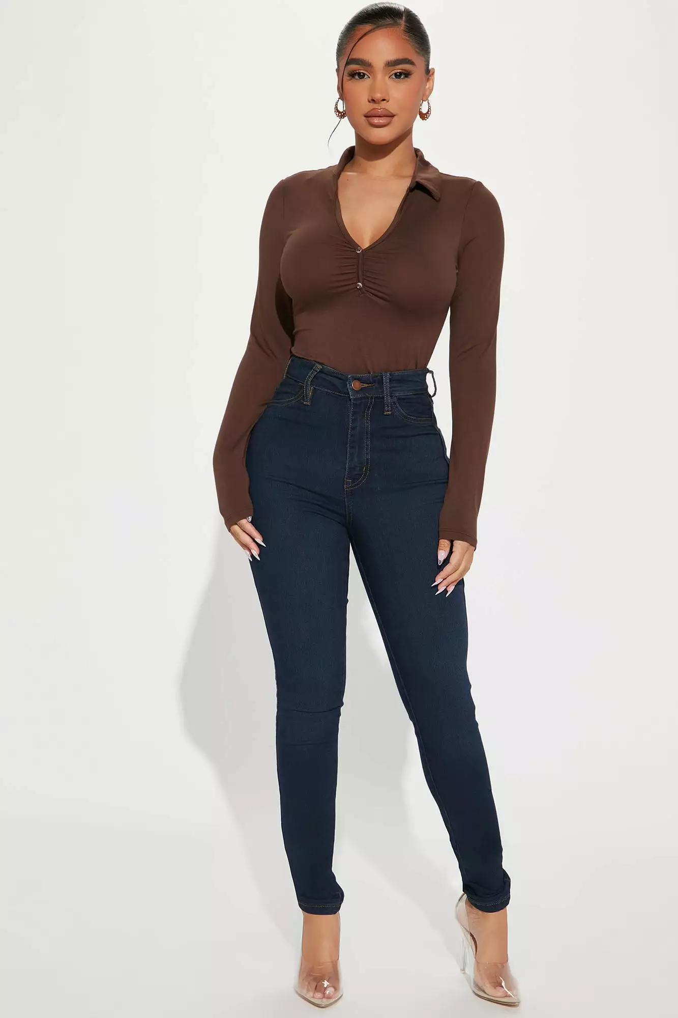 Fashion Nova Petite Classic High Waist Skinny Jeans - Dark Denim 3 Fashion Nova Petite Classic High Waist Skinny Jeans - Dark Denim