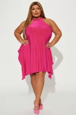 Fashion Nova Olivia Lady Mini Dress - Fuchsia -Fashion Nova Sales 1 4 23Studio4 KS IM 14 18 22 42 D8206 Fuchsia 2115 PLUS ES