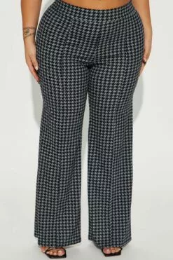 Fashion Nova Petite Victoria High Waist Dress Pant Houndstooth - Black/Grey -Fashion Nova Sales 1 9 23Studio4 DS IM 09 32 25 2 LBP9683HTPETITE Blackgrey 4733 PLUS EH