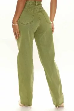 Fashion Nova Crossover Color Straight Leg Jeans - Olive -Fashion Nova Sales 10 01 21Studio1 DM KG 11 41 35 6 ZDJ1047C Olive P 0096 EH