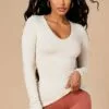 Fashion Nova Your Everyday Long Sleeve Tee - Oatmeal -Fashion Nova Sales 10 12 22Studio7 ME RL 15 19 17 16 LKT2006LT Oatmeal 0322 ES