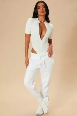 Fashion Nova Stole Your Boyfriend's Oversized Jogger - White