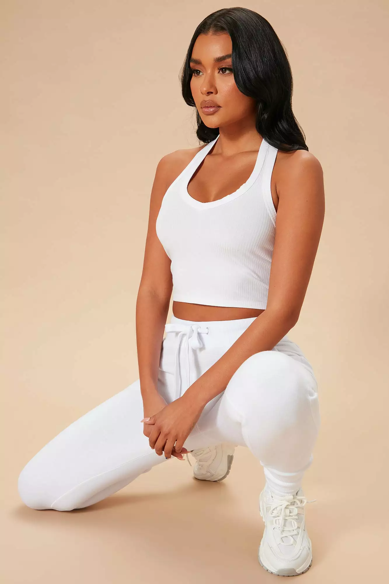 Fashion Nova The New Me Halter Top - White 6 Fashion Nova The New Me Halter Top - White - Image 4