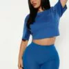 Fashion Nova Elisa Relaxed Crop Tee - Navy -Fashion Nova Sales 10 14 22Studio4 MS IM 14 38 24 31 ZDCJ100 Navy P 3104 SG