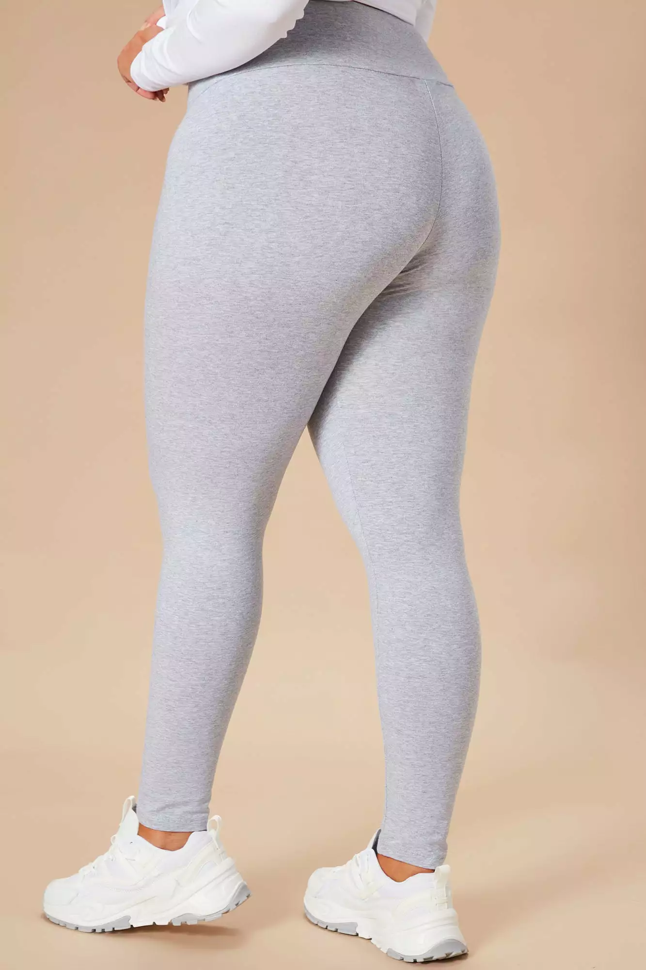Fashion Nova Running Around High Rise Legging - Heather Grey 8 Fashion Nova Running Around High Rise Legging - Heather Grey - Image 6
