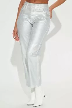 Fashion Nova Silver Lining Coated Straight Leg Jeans - Silver 8 Fashion Nova Silver Lining Coated Straight Leg Jeans - Silver -Fashion Nova Sales 10 18 22Studio1 RT AS 13 18 37 15 FN24178 Silver 2740 KS