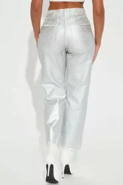 Fashion Nova Silver Lining Coated Straight Leg Jeans - Silver 9 Fashion Nova Silver Lining Coated Straight Leg Jeans - Silver -Fashion Nova Sales 10 18 22Studio1 RT AS 13 19 24 15 FN24178 Silver 2746 KS
