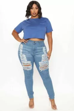 Fashion Nova Elisa Relaxed Crop Tee - Navy -Fashion Nova Sales 10 20 20Studio3 DM SA 09 49 41 1 ZDCJ100 Navy 0005 PLUS EH