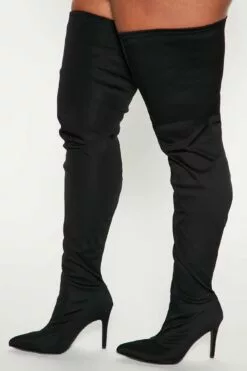 Fashion Nova Keyana Thigh High Boot - Black -Fashion Nova Sales 10 20 22Studio3 KJ IM CG 14 29 48 41 AKIRA203 Black 0087 PLUS EH