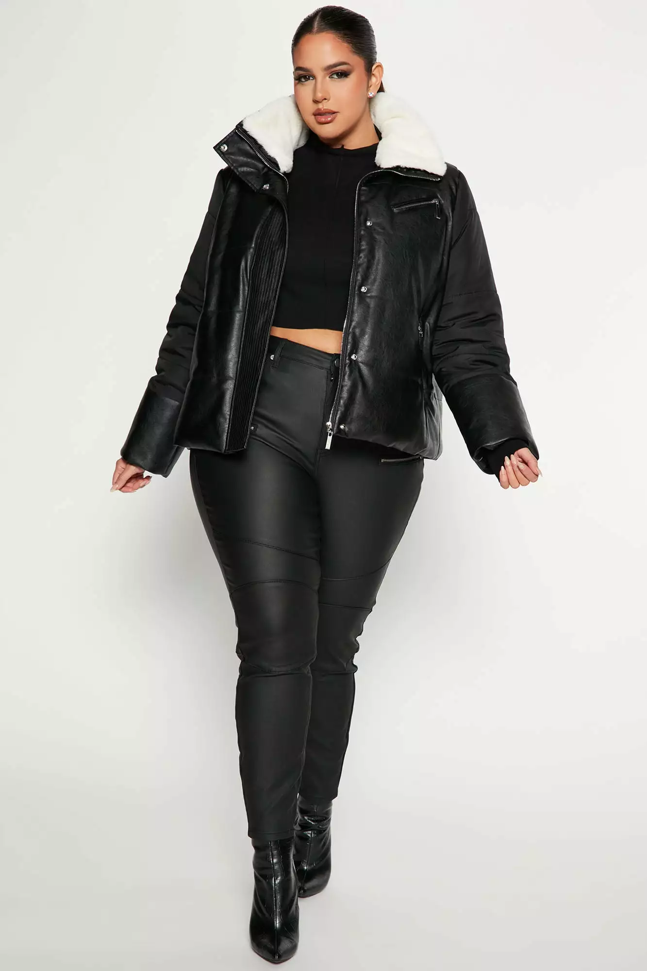 Fashion Nova What A Feeling Puffer Jacket - Black 8 Fashion Nova What A Feeling Puffer Jacket - Black - Image 6