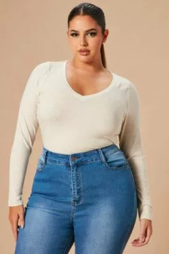Fashion Nova Your Everyday Long Sleeve Tee - Oatmeal 11 Fashion Nova Your Everyday Long Sleeve Tee - Oatmeal -Fashion Nova Sales 10 21 22Studio7 SN IM 14 21 08 38 LKT2006LT Oatmeal 1381 PLUS KS