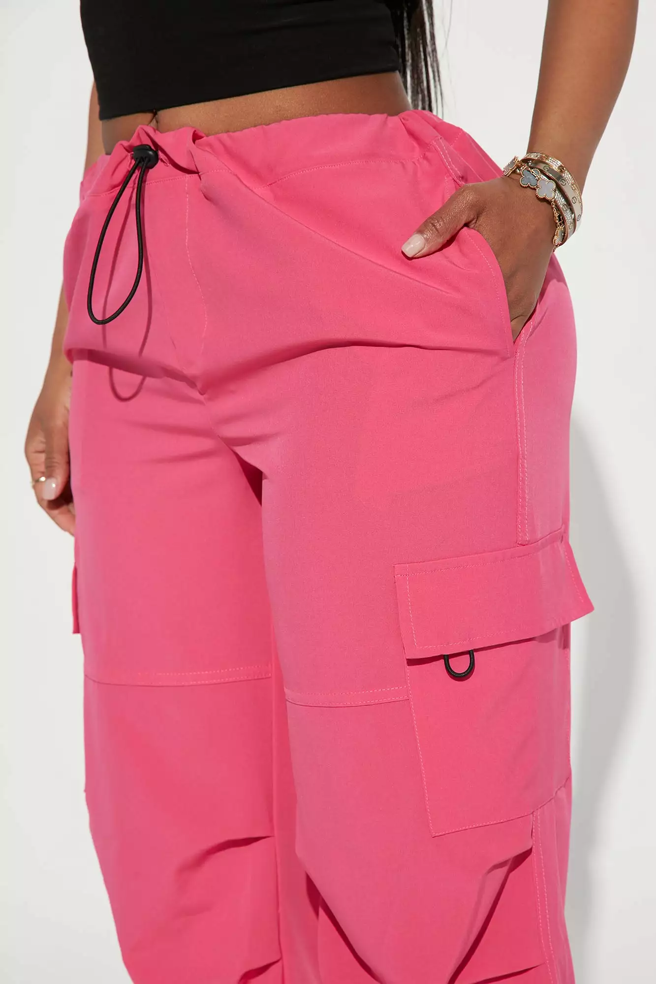 Fashion Nova Bubblegum Parachute Pant - Fuchsia 5 Fashion Nova Bubblegum Parachute Pant - Fuchsia - Image 3