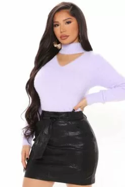 Fashion Nova Forever Yours Sweater - Lavender