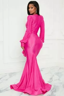 Fashion Nova Wine And Dine Maxi Dress - Fuchsia -Fashion Nova Sales 10 28 22Studio7 TH R 14 20 06 16 9327 Fuchsia 11437 JB
