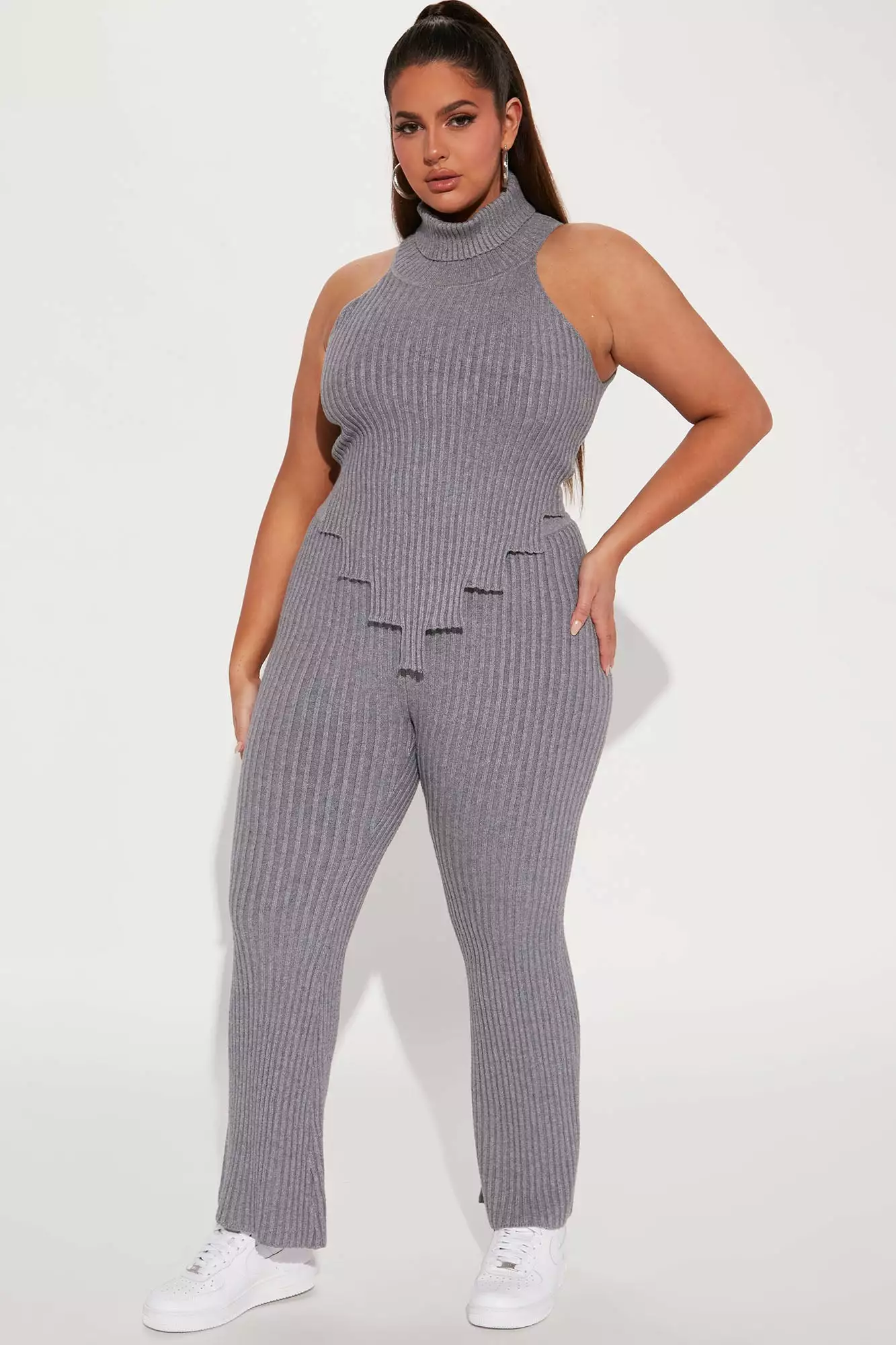 Fashion Nova Tag Along Sweater Pant Set - Grey 9 Fashion Nova Tag Along Sweater Pant Set - Grey - Image 7