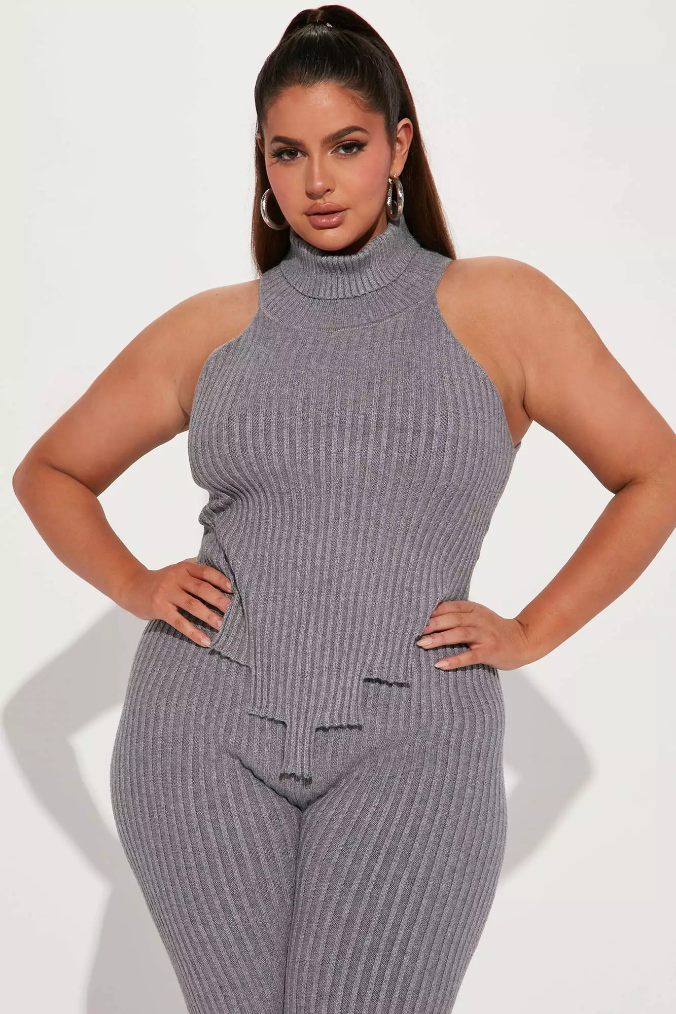 Fashion Nova Tag Along Sweater Pant Set - Grey 10 Fashion Nova Tag Along Sweater Pant Set - Grey - Image 8