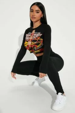 Fashion Nova Full Speed Legging Set - Black